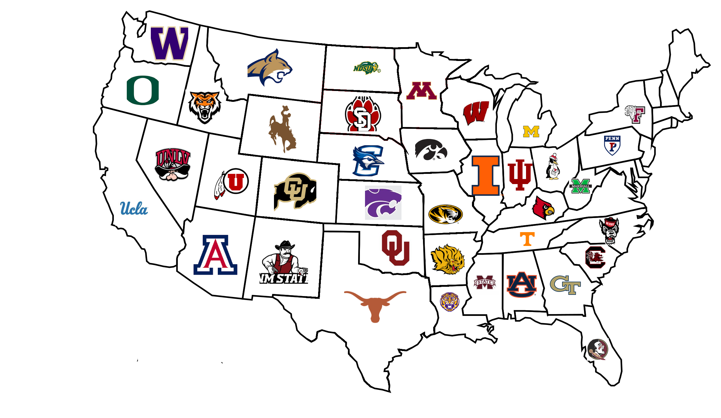 Who are the little brother schools in each state?